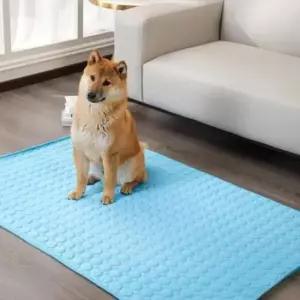 [반려] 블루 100x70 반려동물 시원한 냉감패드 쿨매트 방석