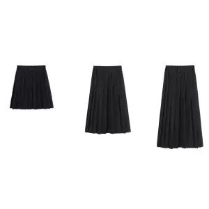 교복몰 (숏 미들 롱) 블랙 그레이 테니스 치마 교복.