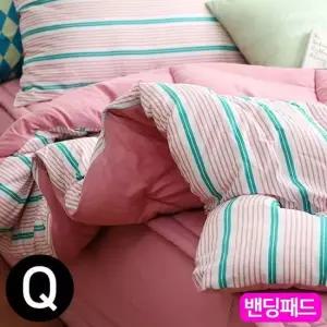 나나 소프트마이크로 밴딩패드 퀸 Q 핑크 침대패드 패드