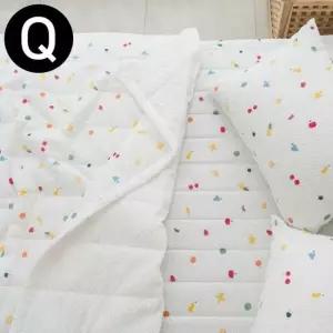 파인애플 여름 간절기 이불 패드세트 퀸 Q 화이트 이불