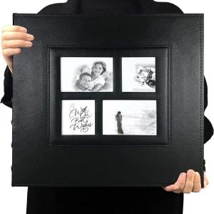 RECUTMS 사진 앨범 셀프 접착 마그네틱 DIY 스크랩북 60페이지 13.3 x 13.4 8X10 6X8 5X7 4X6 웨딩