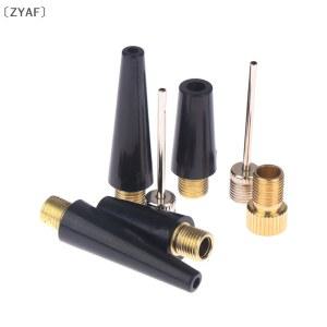 호환 ZYAF 2세트 볼 니들 노즐 어댑터 키트 인플레이터블 에어 밸브 볼 펌프 니들 축구 농구 자전거 타이어용