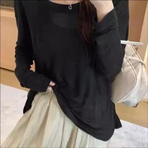 이너 긴팔티 셋업 레이어드 여름 슬리브리스 루즈핏