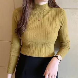 여자 겨울 연말 룩 데이트 코디 골지 반목 폴라 니트