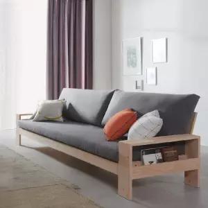 [더젠] 그랑테404 고급편백원목 아쿠아패브릭3인용소파1(소쿠션