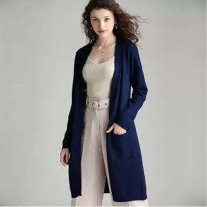 간절기 스탠다드 가디건 로브 루즈핏 스웨터 여친 롱 니트 겨울