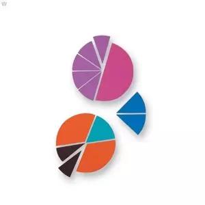 [하프클럽/브이와이]수학교구 분수학습기 원형 RS41605