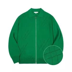 키뮤어 KIIMUIR 스카시 2-WAY 집업니트 가디건_레프리콘 그린 KBCS1KC001GN 142622