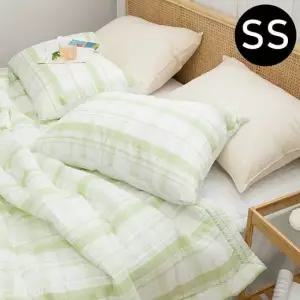 여름 간절기 이불 패드세트 슈퍼싱글 SS 올리브 그린 이불