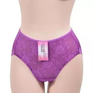 [하프클럽/]팬티 청량 맥시 여성 인견소재 한 레이스 누디 망사 패턴 플라워