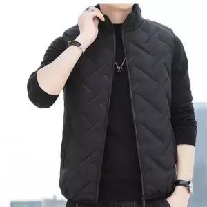 [하프클럽/]웰론 패딩 누빔 조끼 하이넥 데일리 이너 자켓 아우터 남성 조끼