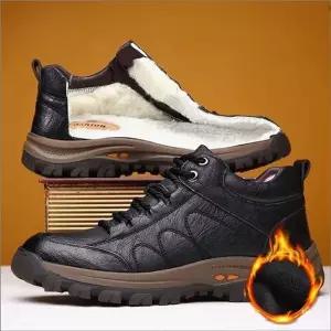 [하프클럽/]남자운동화 기모 트레킹화 겨울 등산 스포츠 워킹화 2색