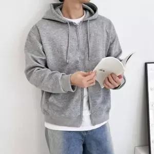 [하프클럽/]투웨이 후드집업 무지 이너 오버핏 데일리 베이직