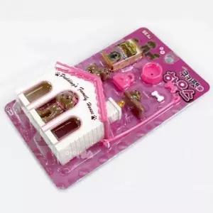 [하프클럽/브이와이]종이하우스 장난감 소형견 강아지집 커플