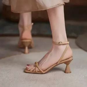 201 힐샌들 스트랩샌들 여성샌들 여름 하이힐 여름샌들