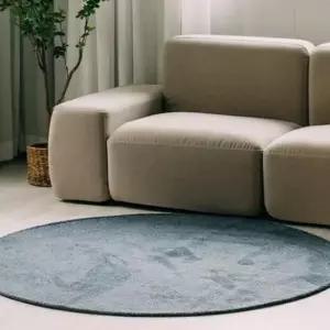 스판극세사 인디아 원형 러그 카페트 150