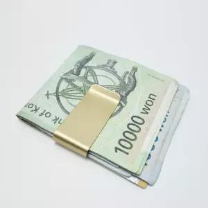 메탈머니클립 금속클립 지폐홀더 무광골드클립 골드클립 무광 남자머니클립