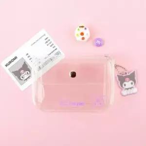 10x8 크로미 투명 카드지갑 동전파우치 교통카드 케이스 미니지갑 카드홀더 키링