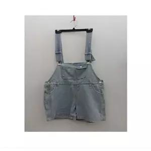 [하프클럽/]J2504 연청 주머니 멜빵 청 데님 반바지 점프슈트