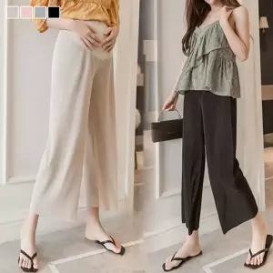 샤이닝 플리츠 임산부 복대 주름바지 (M-2XL) 205134 TCX6+2GYJ