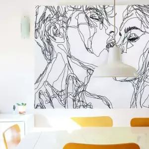 L 포스터 그림 가림천 인테리어액자 신혼집 벽장식 벽장식