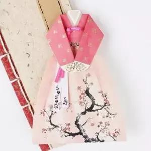 [문구/오피스] 설날 카드 추석 한복 단아한 3P 명절 편지지 연하장