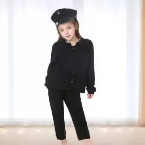 WL (구매) 여자 아기 옛날교복(차이나카라) 상의_바지 아기