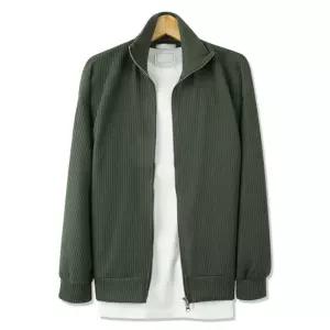 남자 투웨이 골지 집업 긴팔 니트티 RB-KN-Q003-카키