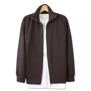 남자 투웨이 골지 집업 긴팔 니트티 RB-KN-Q003-자주