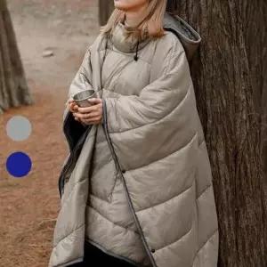 커플 캠핑 보온 판초 자켓 방한 야외 침낭 초경량