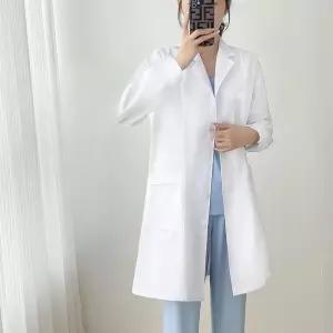 반팔 의사 가운 긴팔 병원가운 실험가운 자켓 여의사 고급 약사 미디 피부관리사 빅사이즈