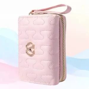 WL 고급 여자 반지갑 브이 버클 학생지갑 동전지갑