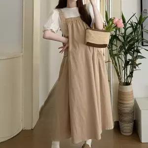 맘콩 멜방원피스임부복 임산부원피스 수유가능 베이지 nyE9+7qur