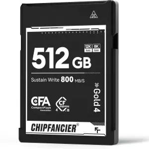 칩팬시 CFpss 40 타입 B 52GB 메모리 카드 최대 3550MB/s 읽기 사진작가용 D5/D6/Z7/Z9 EOS DJ와 호환되는