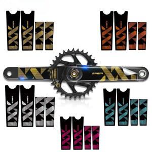 호환 4개/세트 다채로운 SRAM XX1 스티커 세트, 자전거 크랭크셋, 노트북, 스케이트보드 및 물병용 세련된 데칼