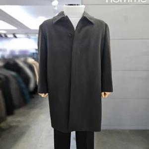 [바쏘옴므]바쏘옴므 남자 울 캐시미어 다크브라운 셋인 롱 코트 WSZ4CJ28