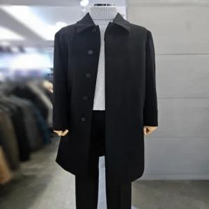 [바쏘옴므]바쏘옴므 남자 블랙 울 캐시미어 셋인 롱 코트 WSZ4CJ27