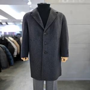 [바쏘옴므]바쏘옴므 남자 겨울 차콜 울 캐시미어 구스라이너 롱 코트 WSZ4CJ29