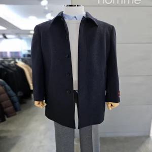 [바쏘옴므]바쏘옴므 남성 겨울 캐시미어 블렌드 네이비 셋인 7부 코트 WSZ4CJ16