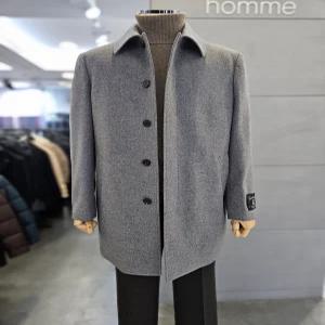 [바쏘옴므]바쏘옴므 남자 라이트베이지 울 캐시미어 셋인카라 맥코트 WSZ4CJ11