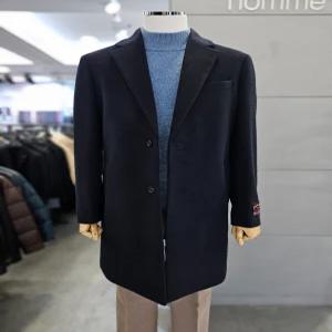 [바쏘옴므]바쏘옴므 남성 겨울 네이비 울 캐시미어 체스터 코트 WSZ4CA03