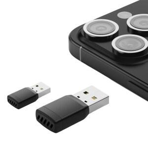 호환 유선 카플레이 & 안드로이드 오토를 무선으로 변환하는 자동차용 카플레이 동글, 음성 제어 기능이 있는 2 in 1 동글 OEM 유선 카플레이 및 안드로이드 오토 차량용