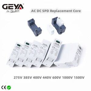 호환 GEYA GSP9 SPD 교체 카트리지 인서트 AC SPD 275V 385V 400V 440V 600V 1000V 1500V 서지 보호기 교체 코어