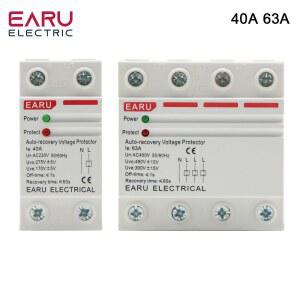 호환 40A 63A AC 230V 400V DIN 레일 자동 복구 재연결 과전압 저전압 보호 장치 보호 릴레이
