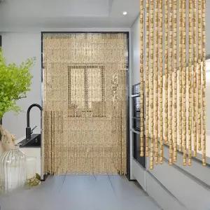 현관문 비즈발 출입문 구슬발 가림막 파티션 비즈 커튼 나무 인테리어 문발 커텐 중국집