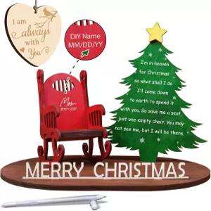 하늘나라의 추억 크리스마스 나무 양초 홀더 기념 장식품 사별 열쇠고리 사랑하는 사람을 잃은 슬픔에 대한