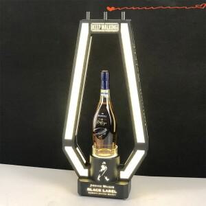 금속 럭셔리 조니 위스키 콜드 불꽃 워커 샴페인 양주 병 거치대 스탠드 LED 글로파이어 프리젠터