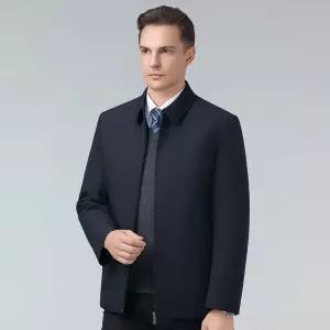 남성 겨울 숄카라 패딩 내피 탈부착 밍크털 코트 따뜻한 아빠 점퍼 E43Z4A 리카2