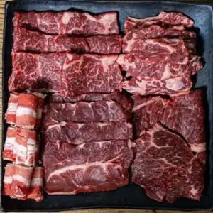 부채살 세트 갈비살 우삼겹 소고기 등심 살치살 우삼겹갈비살 부채살 1.2kg