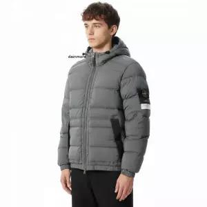 스톤아일랜드 4100040 심리스 터널 나일론 다운 후드 자켓